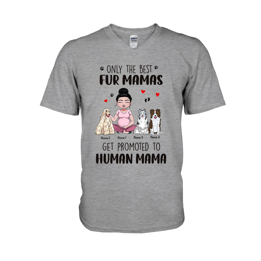 Only The Best Fur Mama - Personalized Dog T-shirt and Hoodie