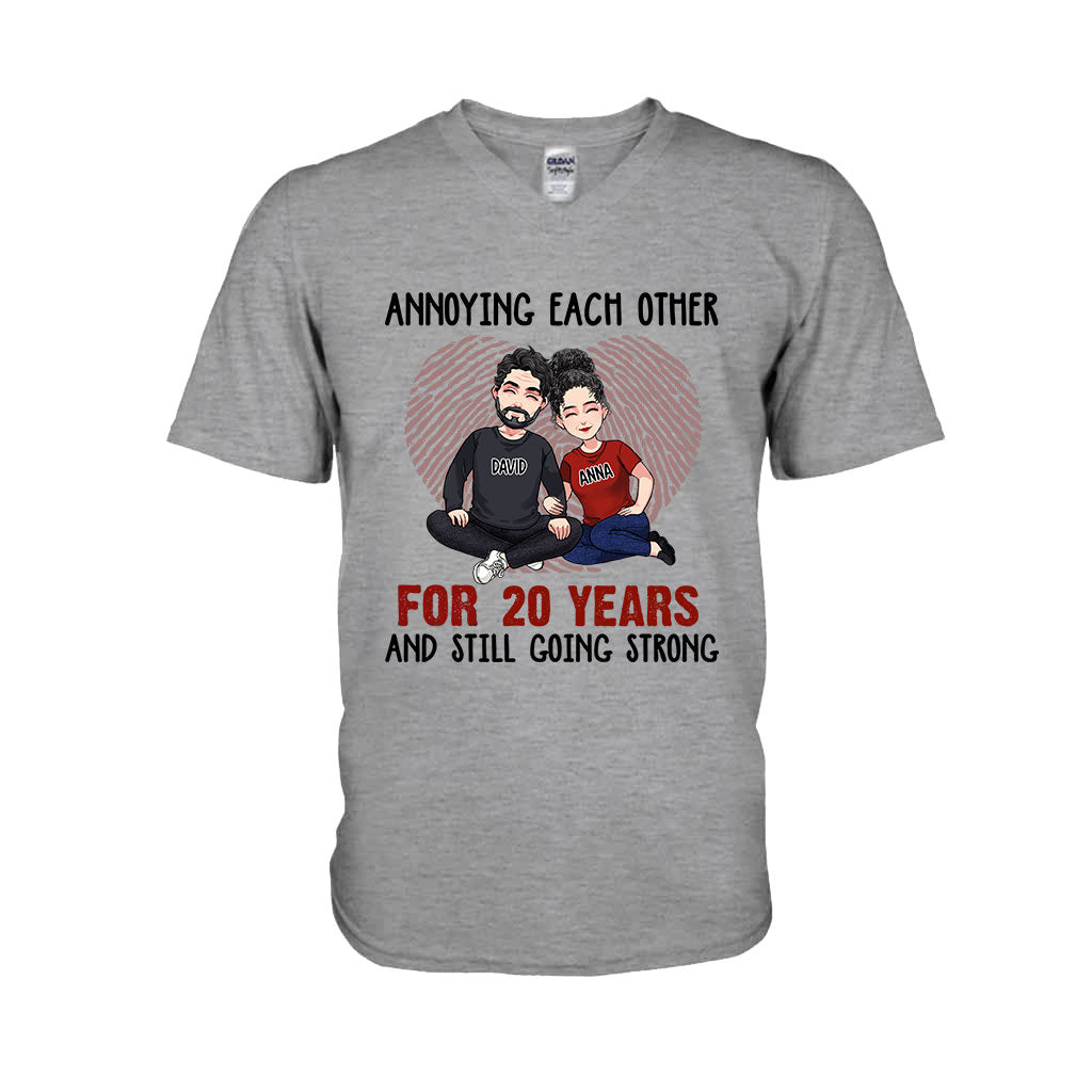 Annoying Each Other For Many Years - Personalized Husband And Wife T-shirt and Hoodie