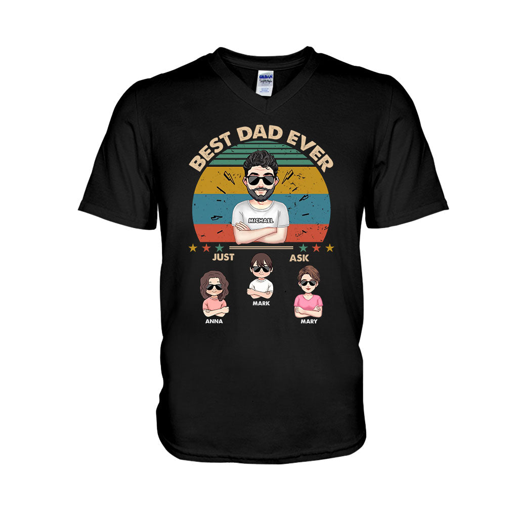 Best Dad Ever - Gift for dad, dad, mom, grandpa, grandma, grandpa - Personalized T-shirt And Hoodie