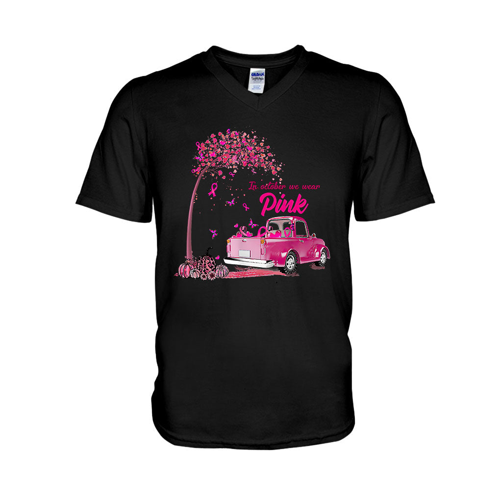 In October We Wear Pink - Breast Cancer Awareness T-shirt And Hoodie 092021