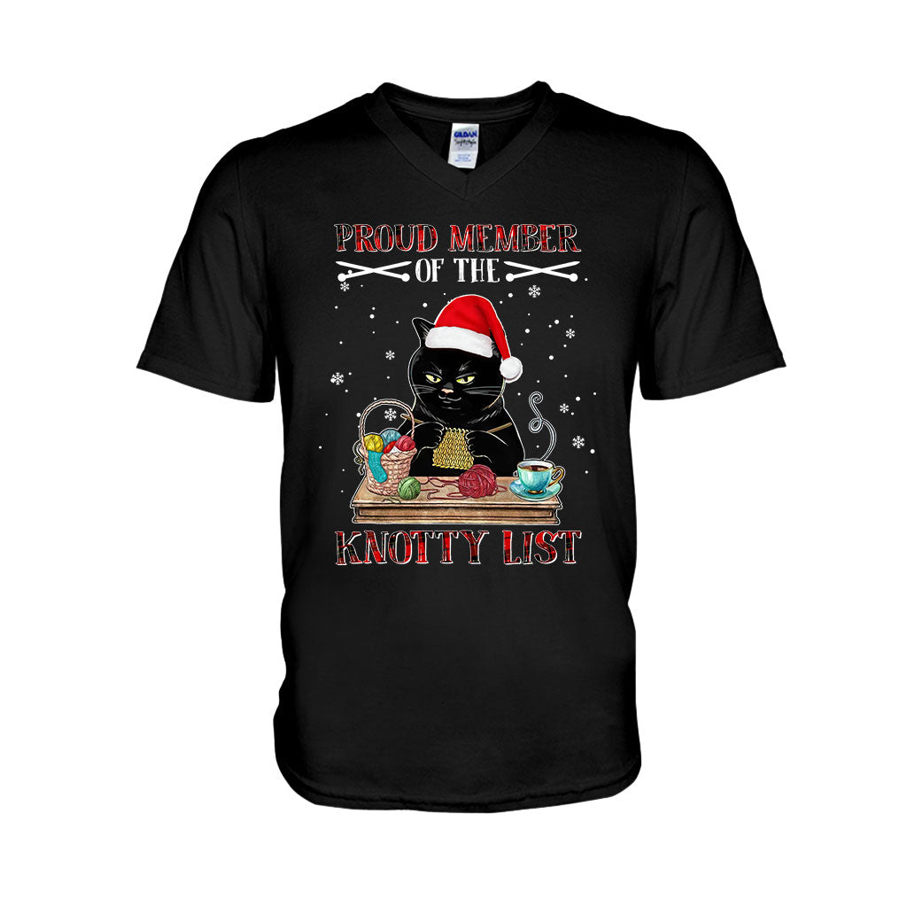Yes I'm On The Santa's Knotty List Knitting - T-shirt and Hoodie