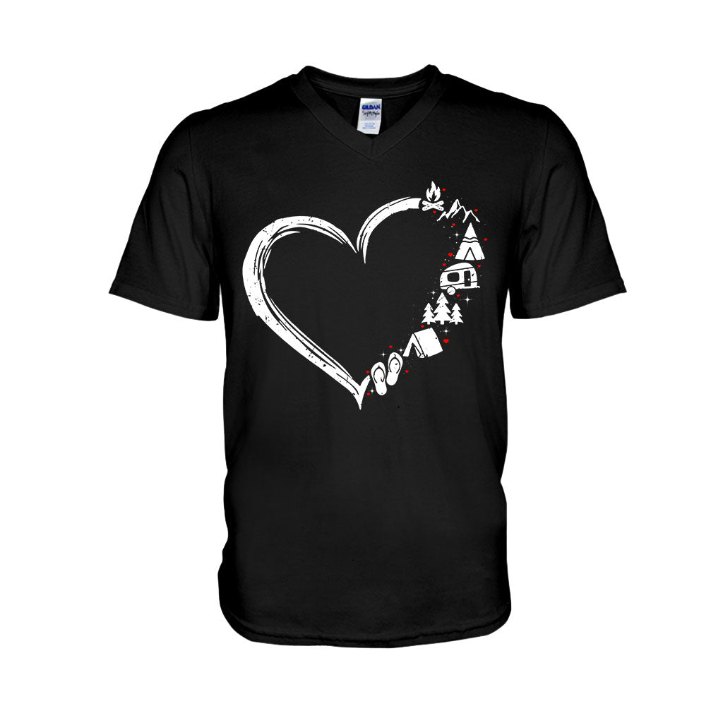 Camping Heart T-shirt and Hoodie 112021