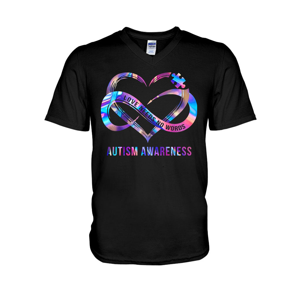 Love Needs No Words - Autism Awareness T-shirt and Hoodie 112021