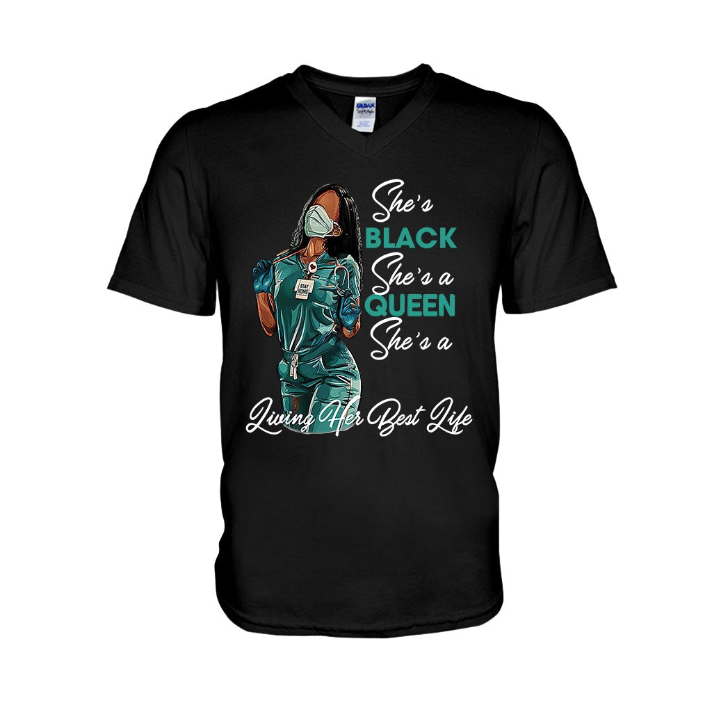 Black Queen - Personalized African American T-shirt and Hoodie 1121