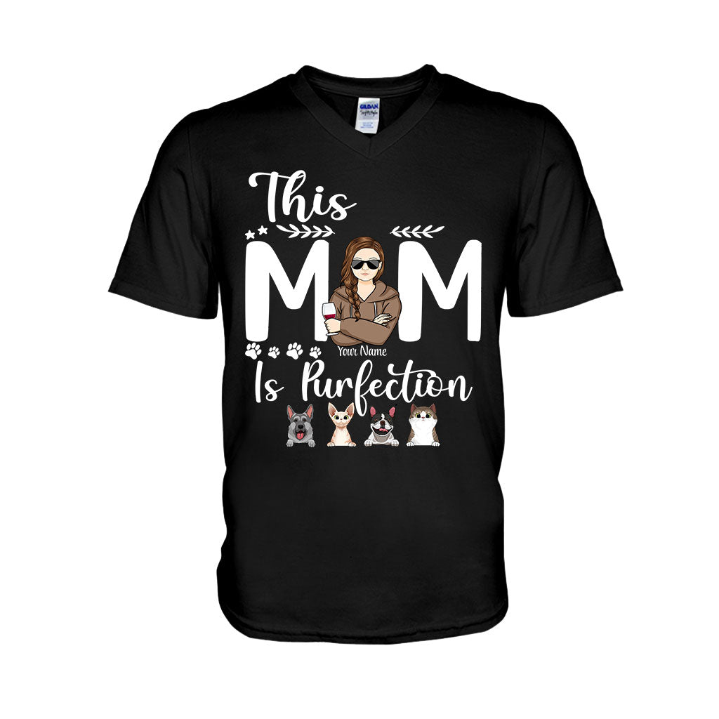 This Mom Is Purfection - Personalized Mother's Day Dog T-shirt and Hoodie