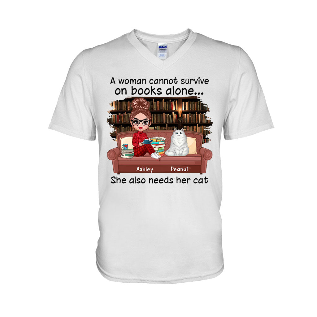 Books And Cats - Personalized Book T-shirt and Hoodie
