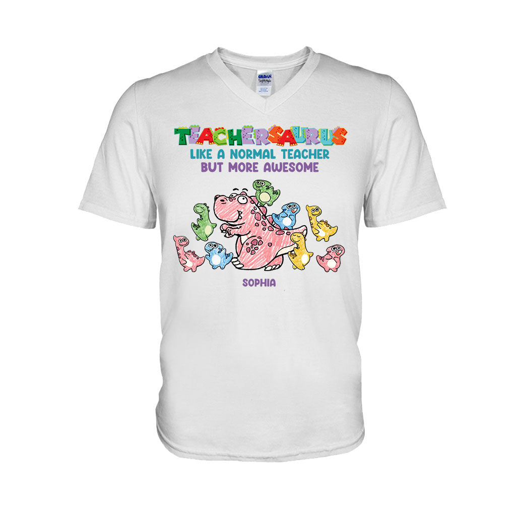Teachersaurus - Personalized Teacher T-shirt and Hoodie