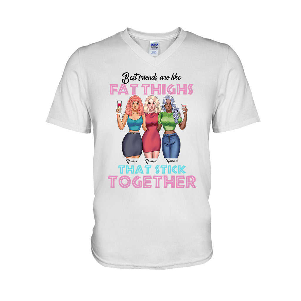 Best Friends Are Like Fat Thighs - Personalized Bestie T-shirt and Hoodie