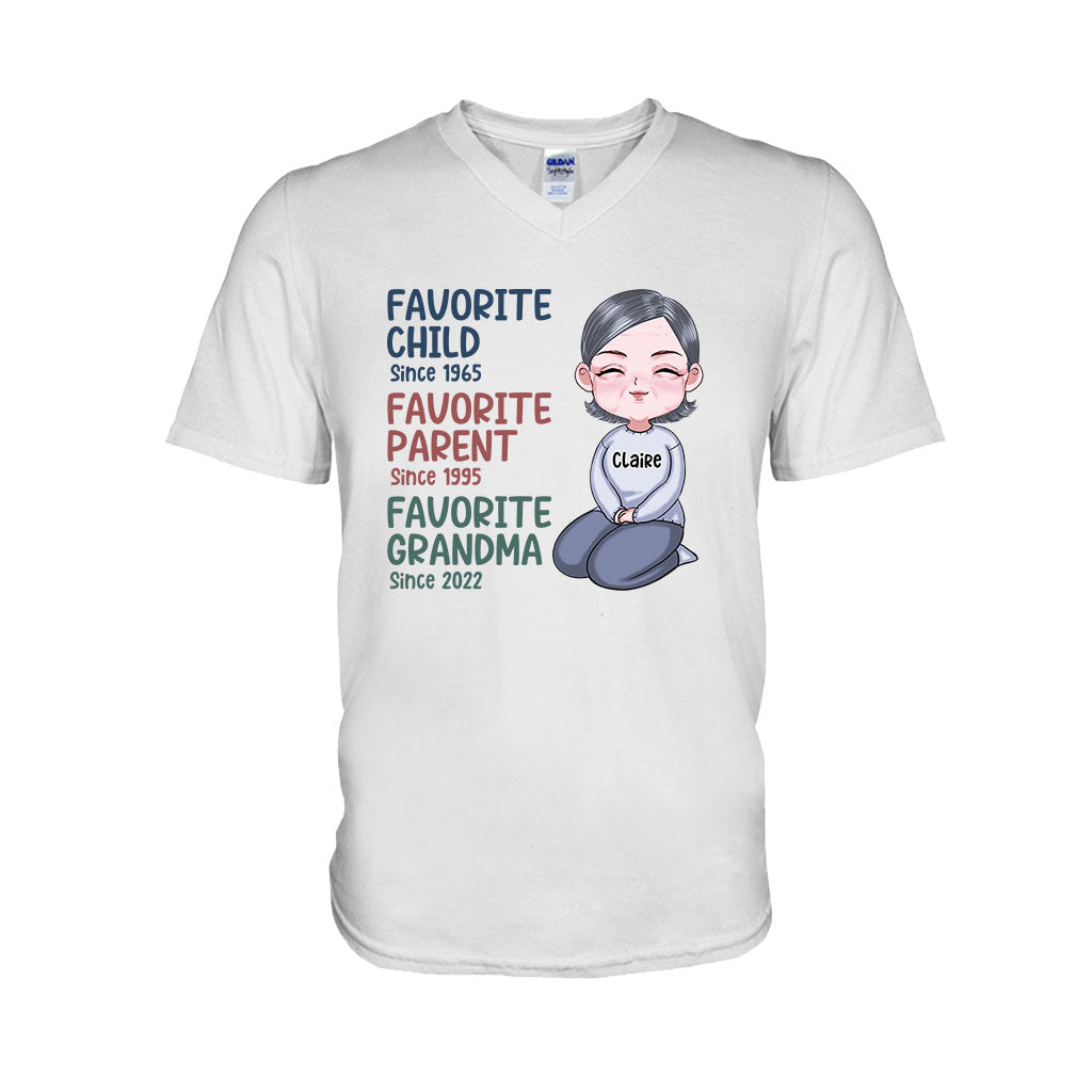 Favorite Grandma Since - Personalized Grandma T-shirt and Hoodie