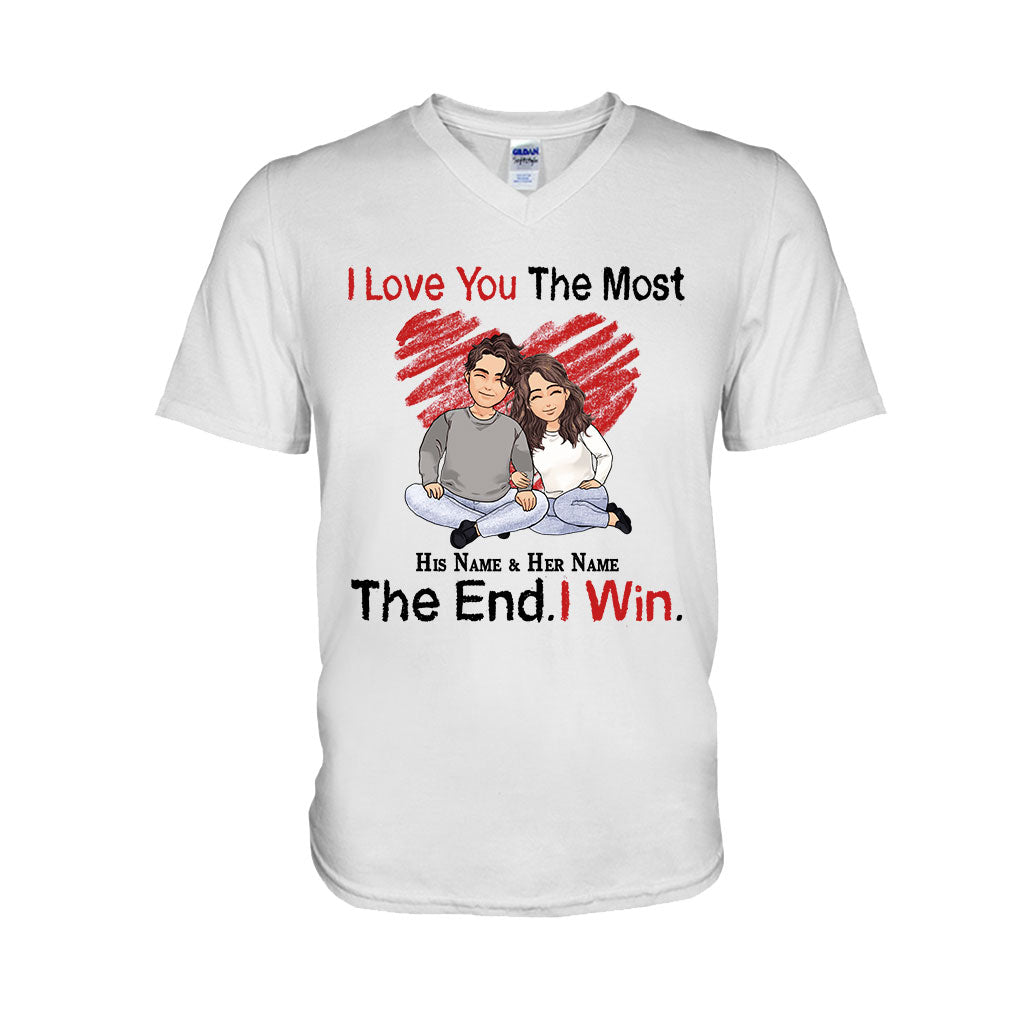 I Love You The Most - Personalized Couple T-shirt and Hoodie