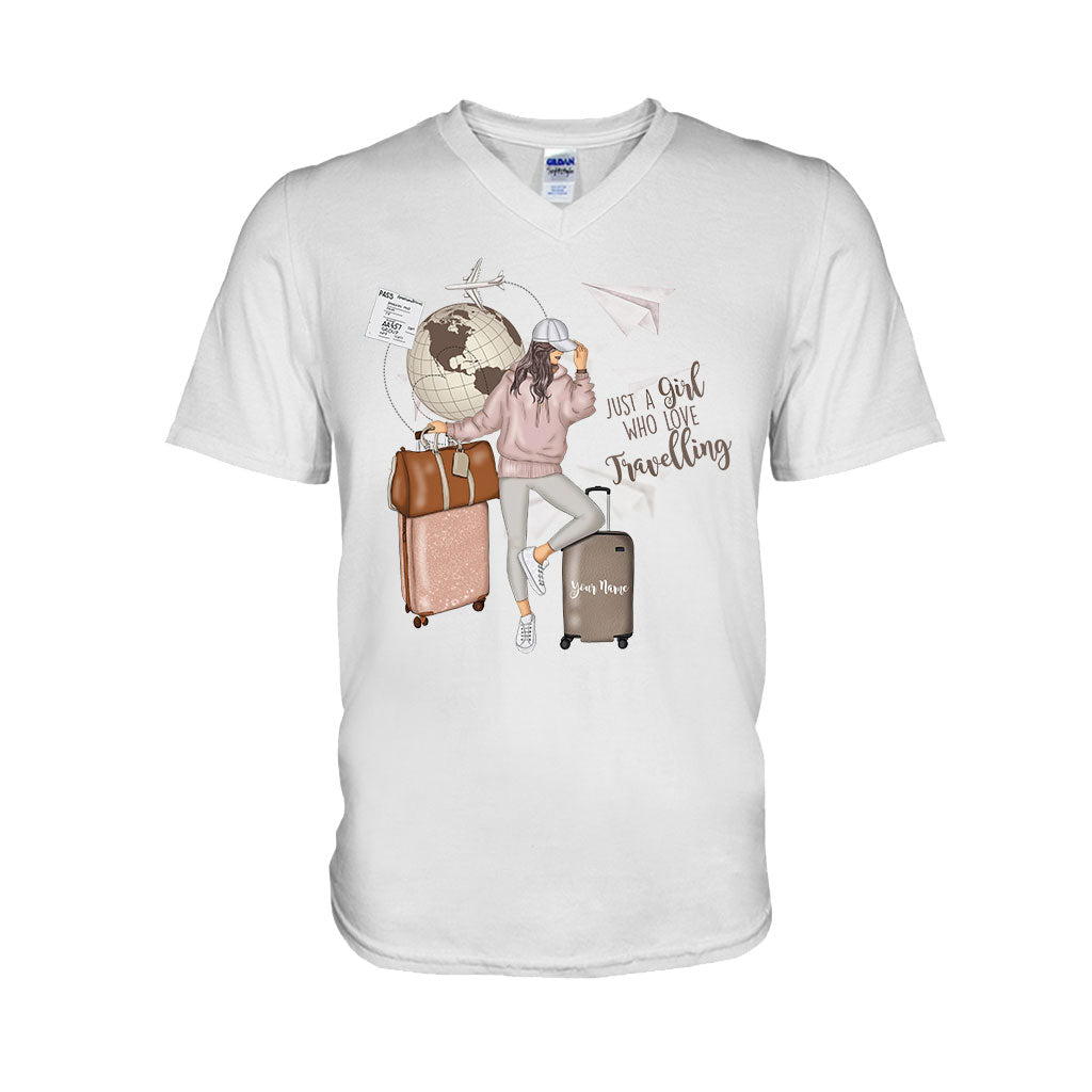Just A Girl Who Loves Travelling - Personalized T-shirt and Hoodie