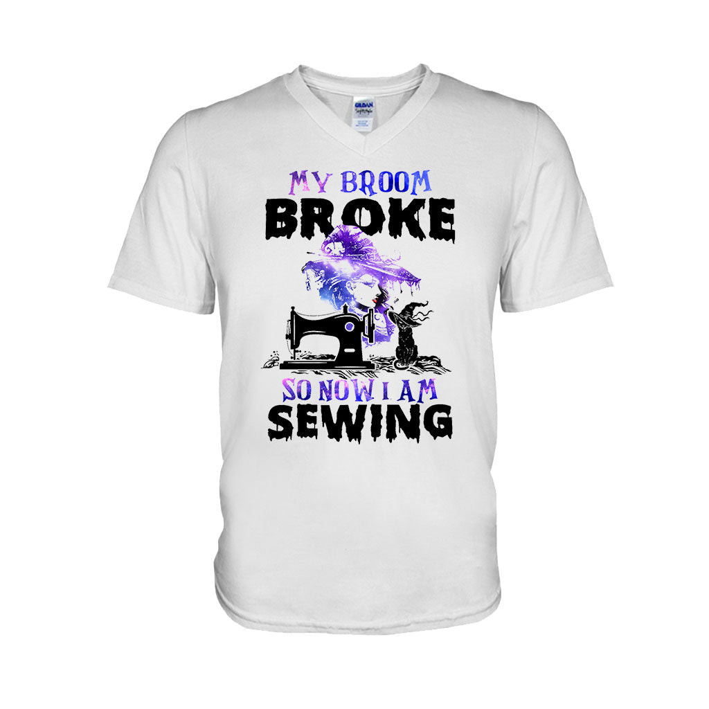 My Broom Broke Sewing - Halloween T-shirt and Hoodie 092021