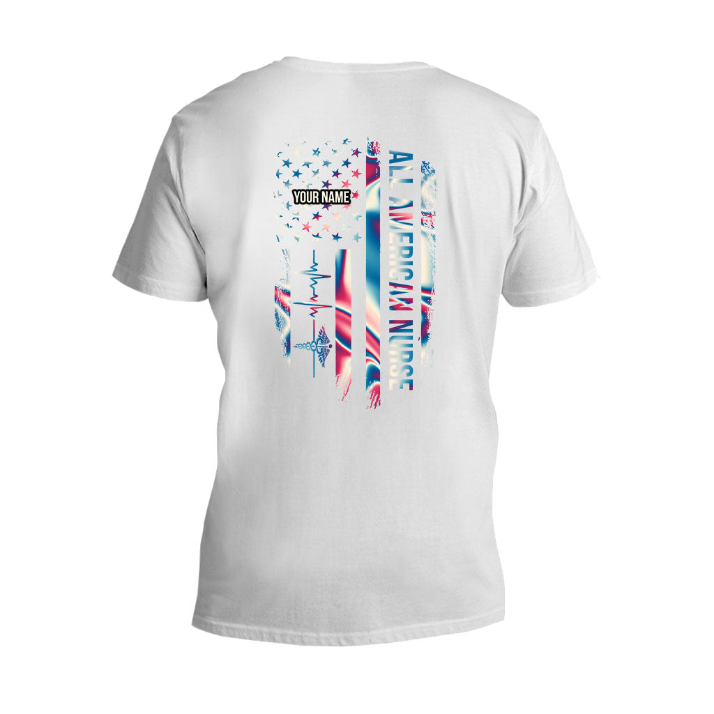 Proud Nurse - Personalized Independence Day T-shirt and Hoodie