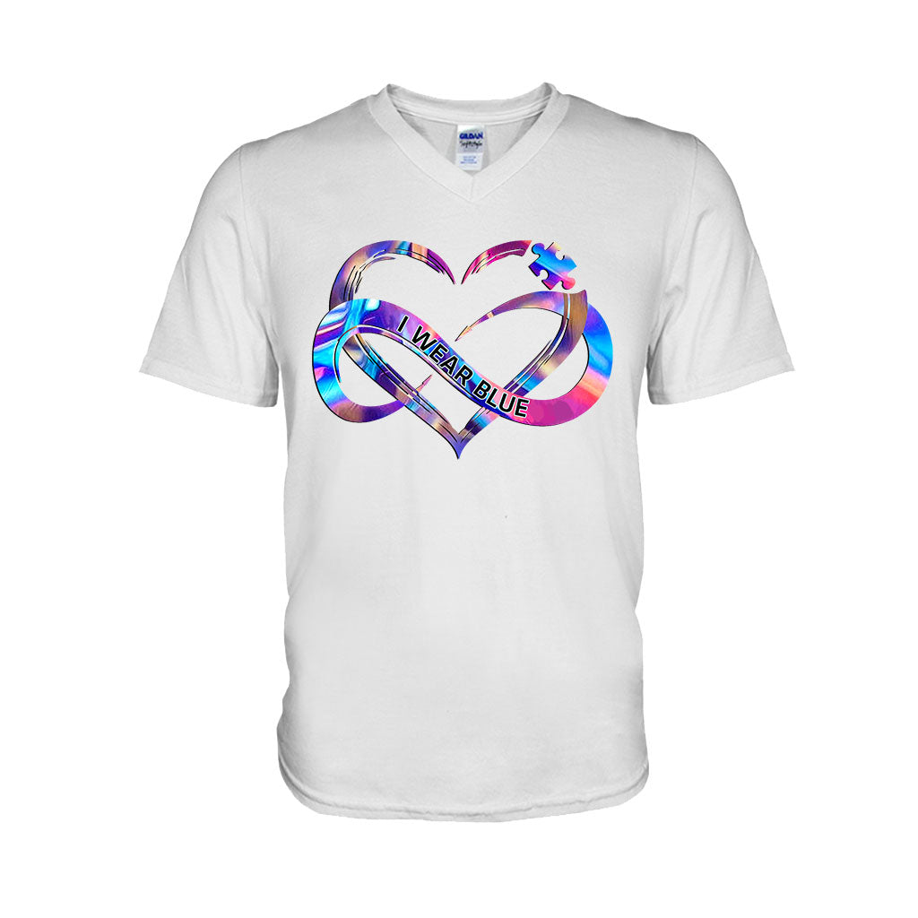 I Wear Blue - Autism Awareness Personalized T-shirt And Hoodie
