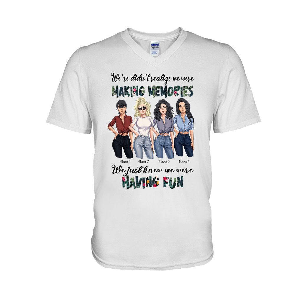 Besties Having Fun Making Memories - Personalized T-shirt and Hoodie