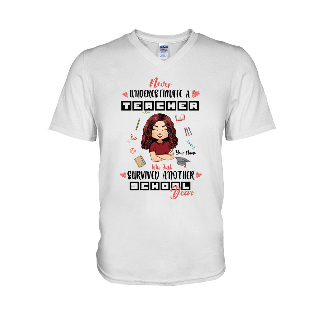 Never Underestimate A Teacher - Personalized T-shirt and Hoodie