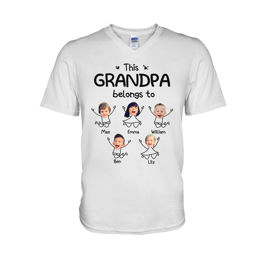 This Grandpa Belong To - Personalized Father's Day Grandpa T-shirt and Hoodie