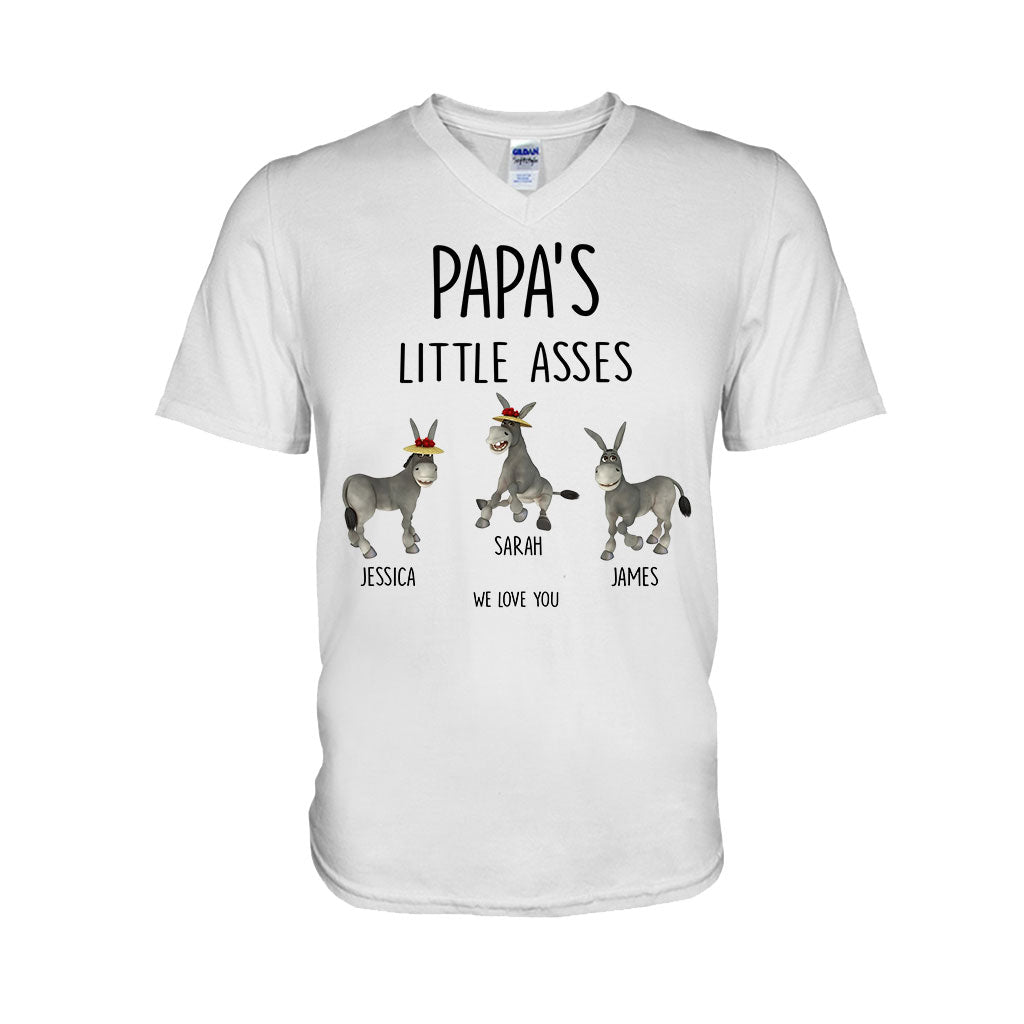 Little Asses - Gift for dad, grandpa, mom, uncle, aunt, grandma - Personalized T-shirt And Hoodie