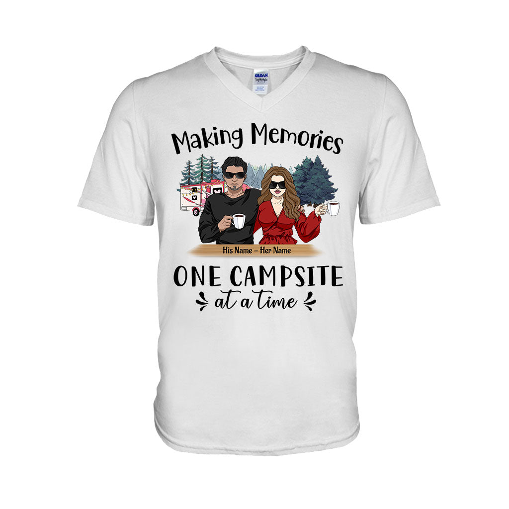 Just Two Of Us Camping Couple - Personalized T-shirt and Hoodie