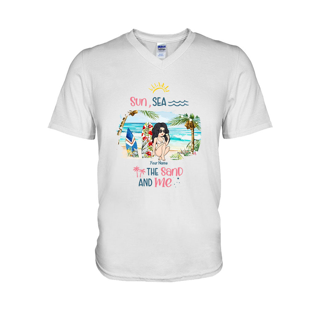 Sun, Sea, The Sand And Me - Personalized Sea Lover T-shirt and Hoodie