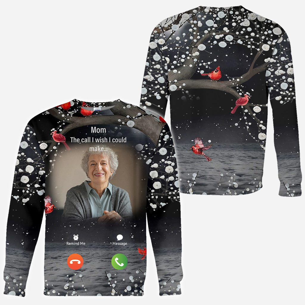 Any Title The Call I wish I Could Make - Personalized Memorial All Over Shirt