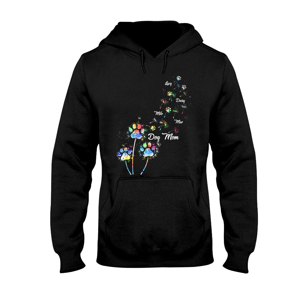 Dog Mom/ Cat Mom/ Pet Mom Colorful Dandelion - Personalized Dog T-shirt And Hoodie