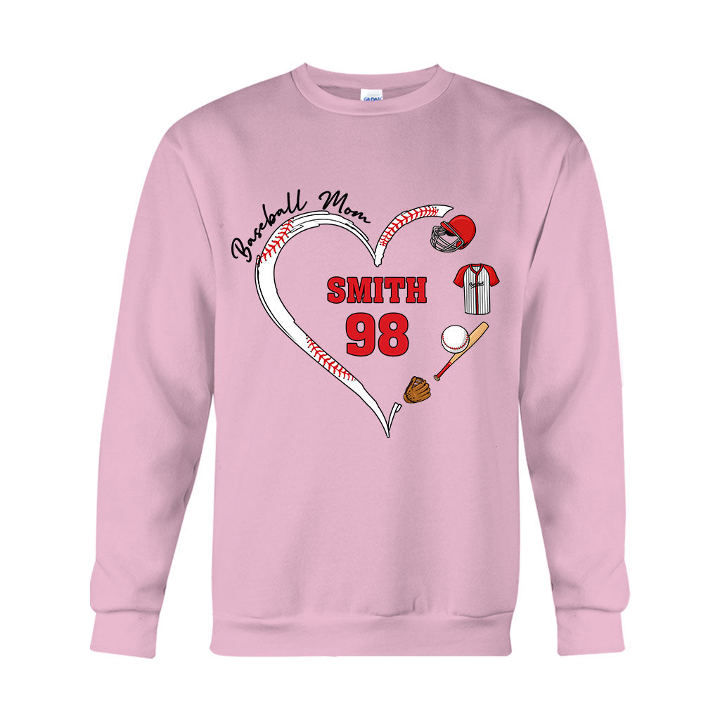Baseball Mom - Personalized Baseball T-shirt And Hoodie