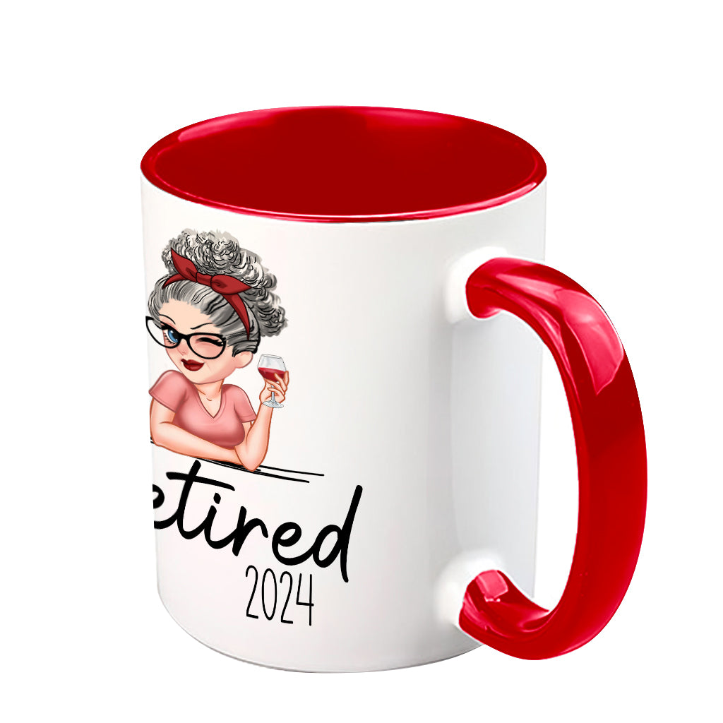 A Wise Woman Once Said - Personalized Retired Accent Mug
