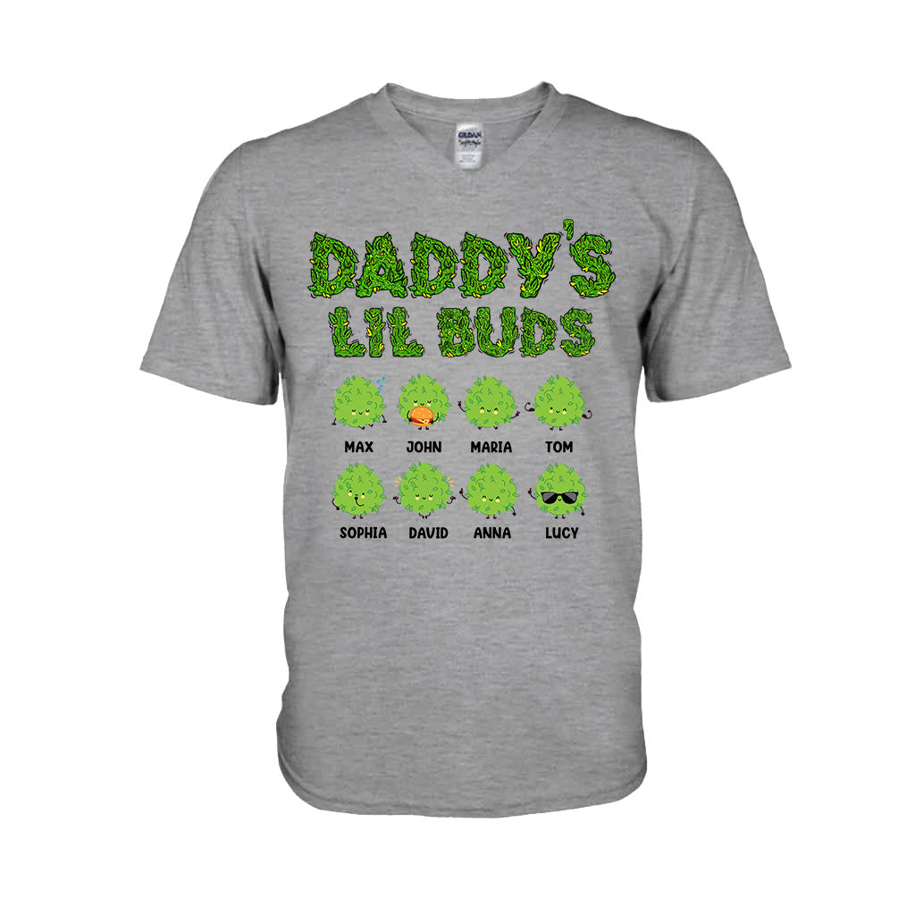 Daddy's Lil Buds - Personalized Weed T-shirt And Hoodie