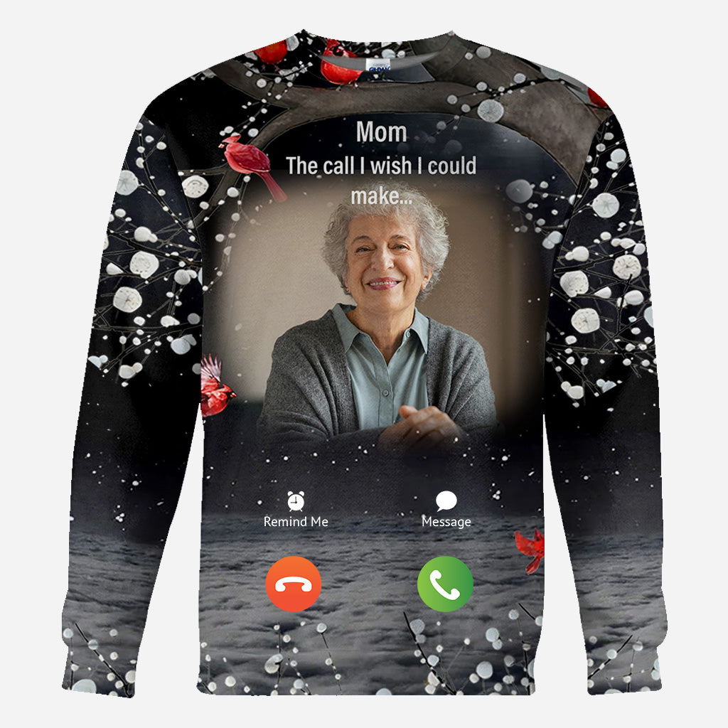 Any Title The Call I wish I Could Make - Personalized Memorial All Over Shirt