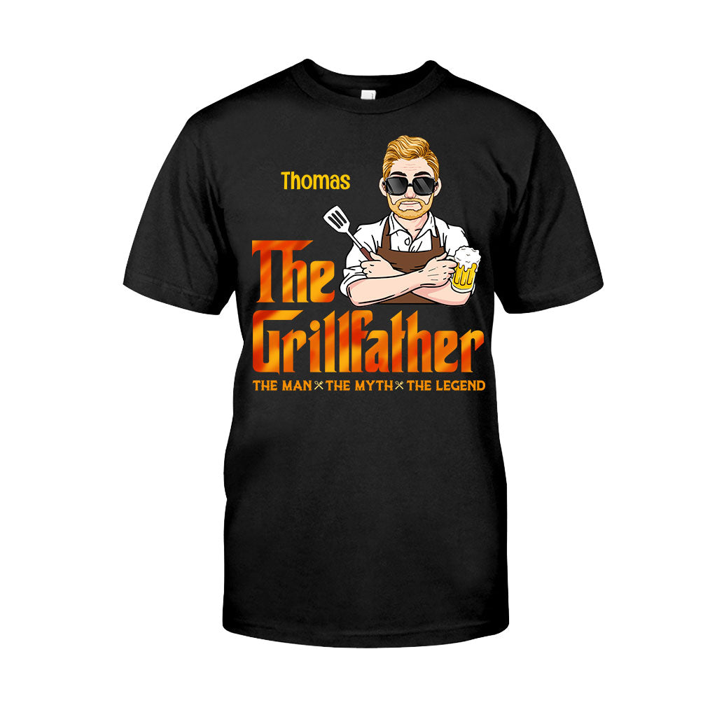 The Grillfather - Personalized Grilling T-shirt And Hoodie