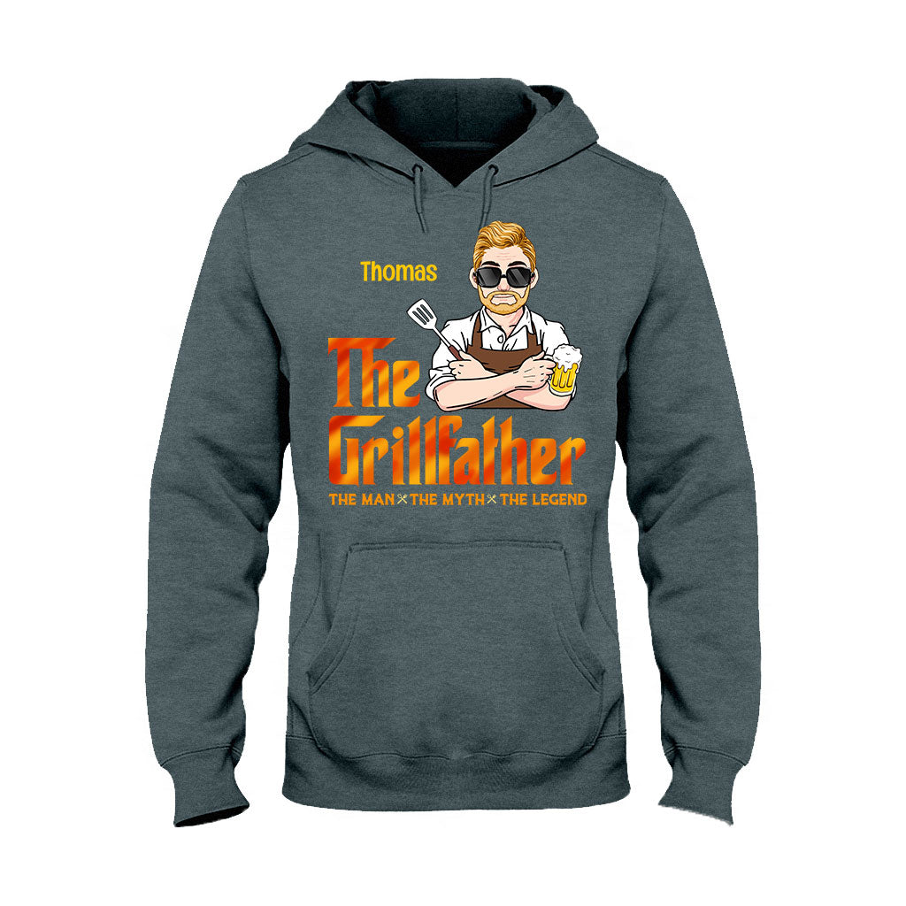 The Grillfather - Personalized Grilling T-shirt And Hoodie