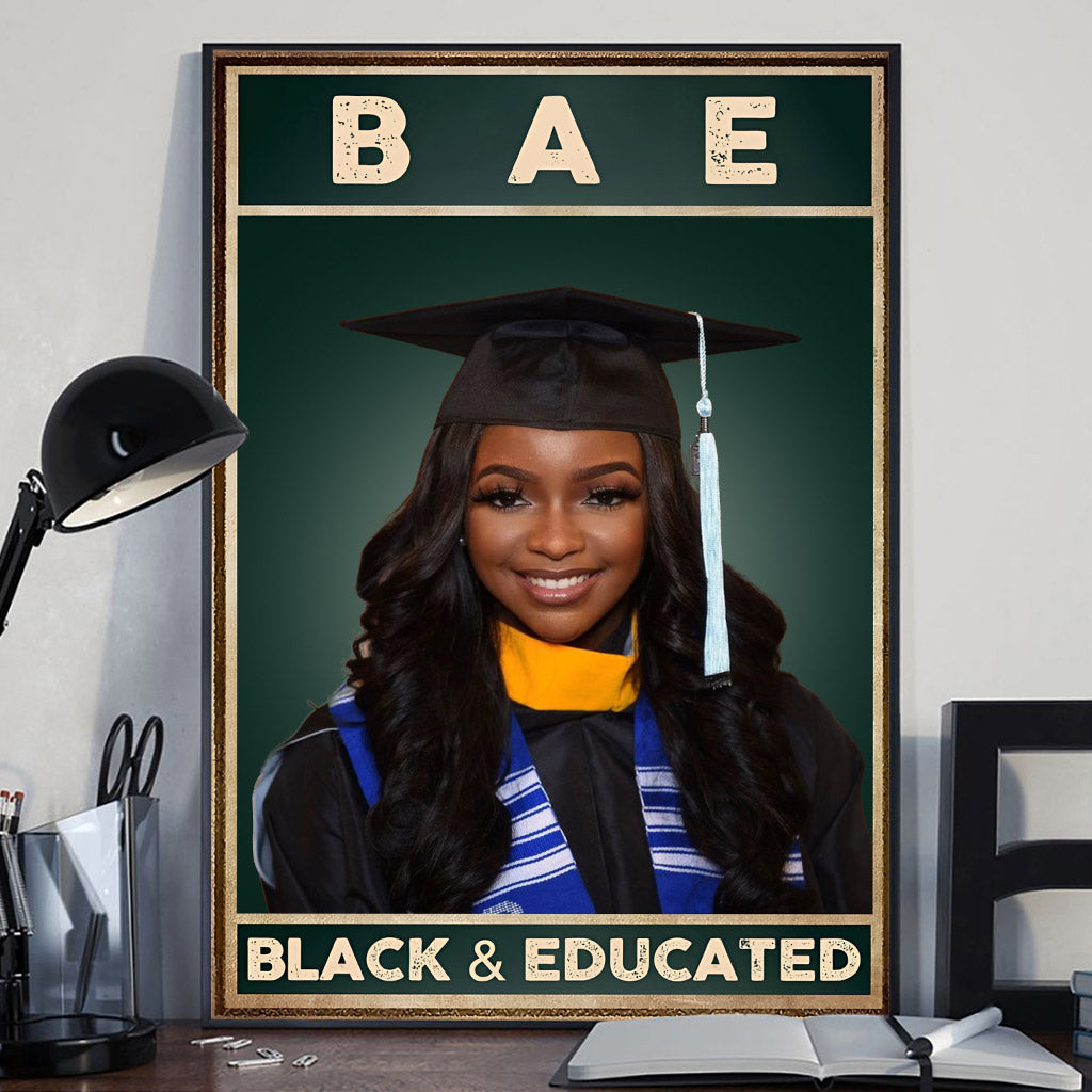 Black And Educated - Personalized African American Canvas And Poster