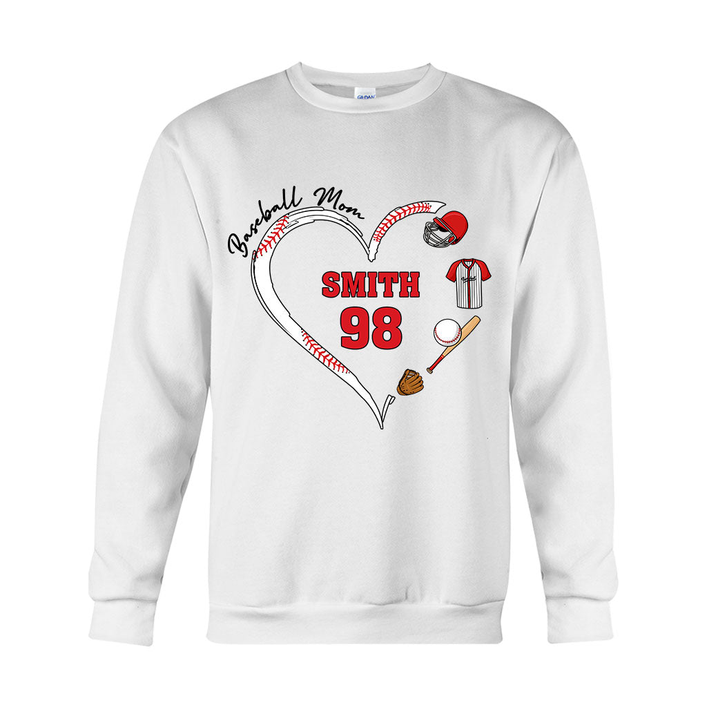 Baseball Mom - Personalized Baseball T-shirt And Hoodie
