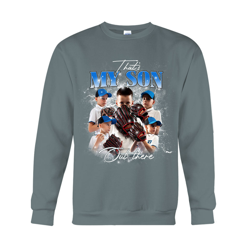 That My Son/ Daughter Out There - Personalized Baseball T-shirt And Hoodie