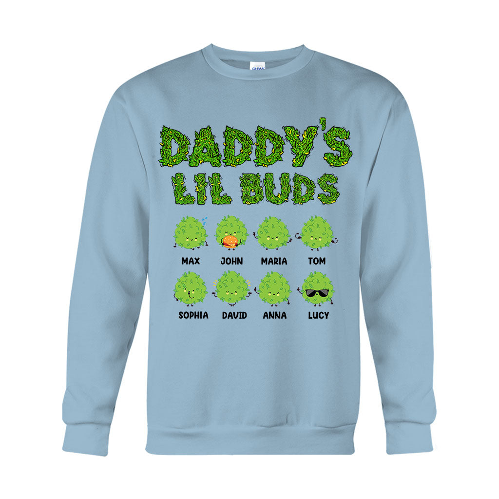 Daddy's Lil Buds - Personalized Weed T-shirt And Hoodie