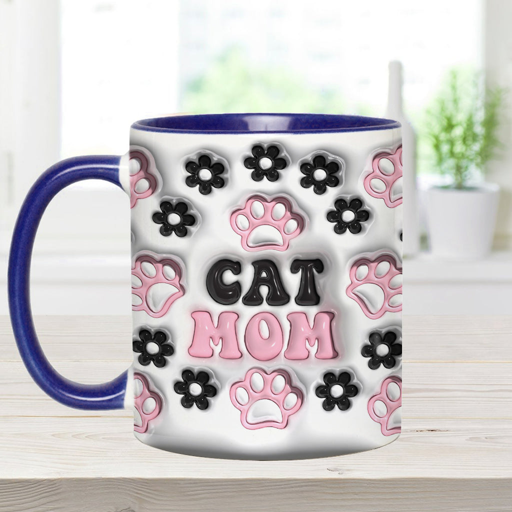 Dog Mom, Cat Mom, Dog Dad... - Personalized Dog Accent Mug