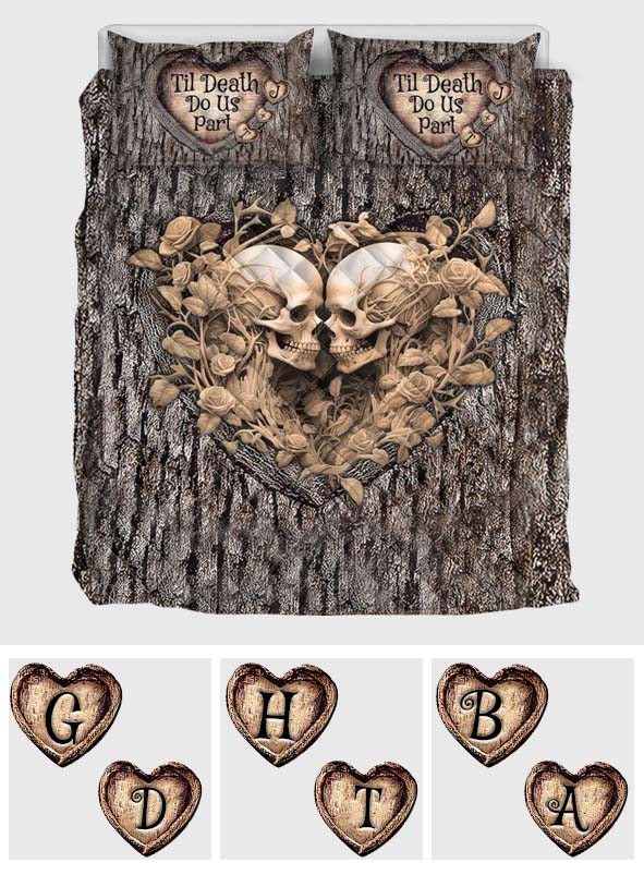 Til Death Do Us Part - Personalized Couple Quilt Set