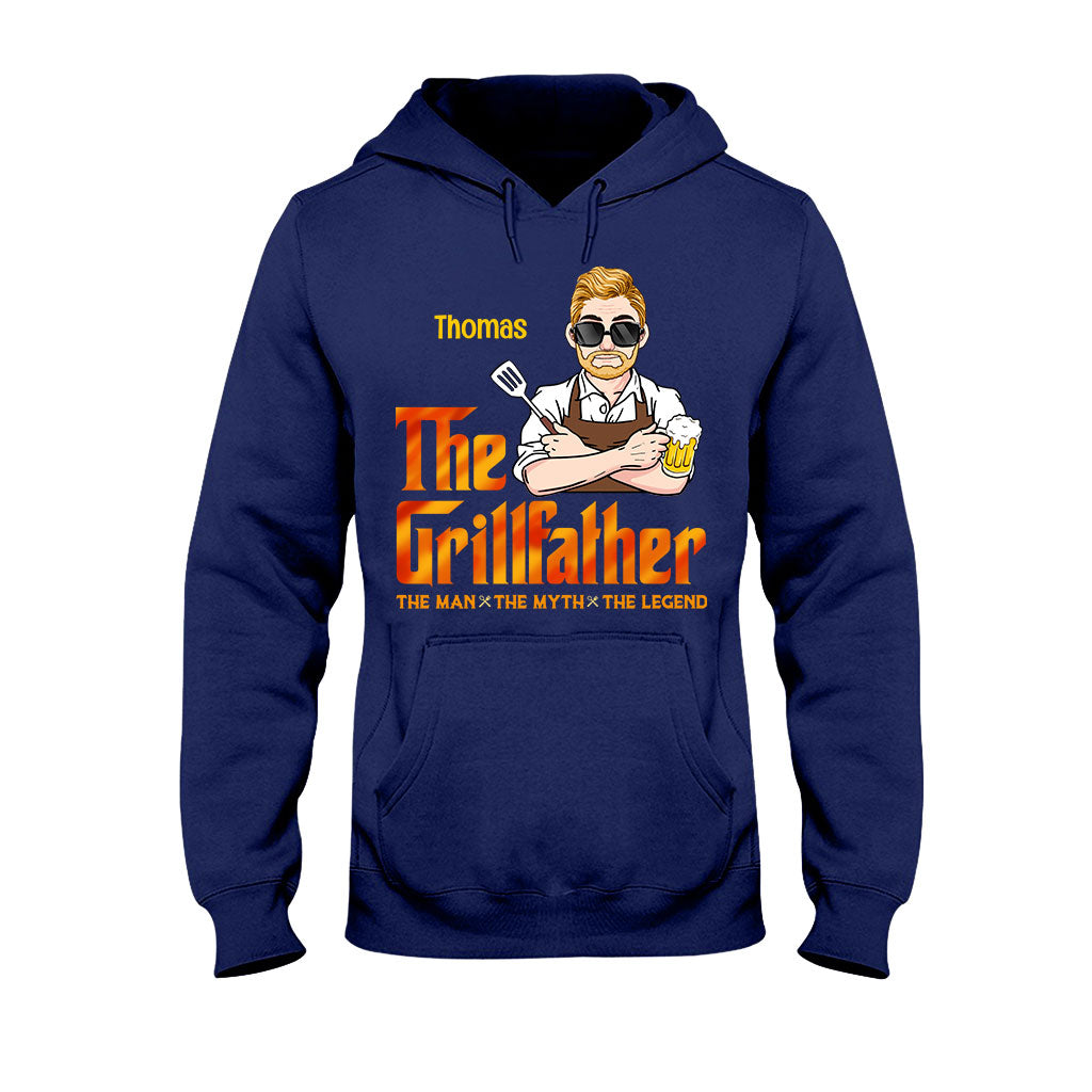 The Grillfather - Personalized Grilling T-shirt And Hoodie