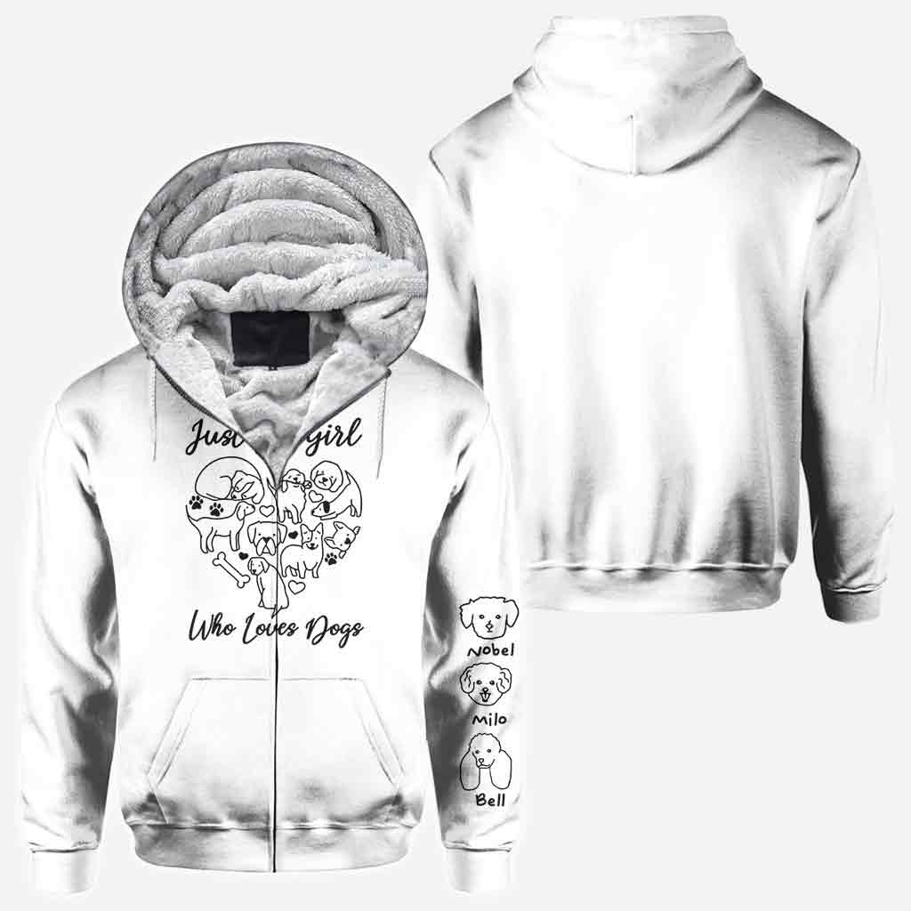 Just A Girl Who Loves Dogs - Personalized Dog All Over Shirt