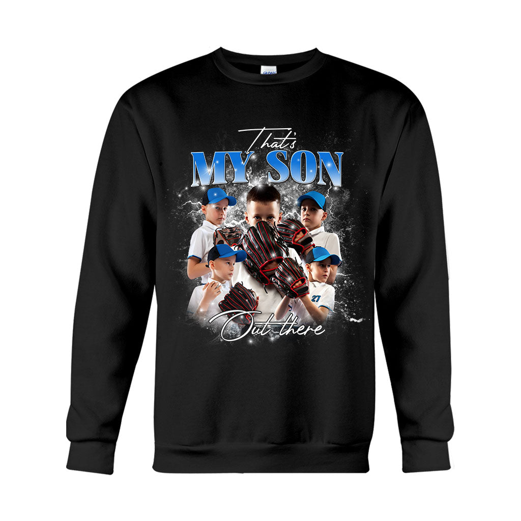 That My Son/ Daughter Out There - Personalized Baseball T-shirt And Hoodie