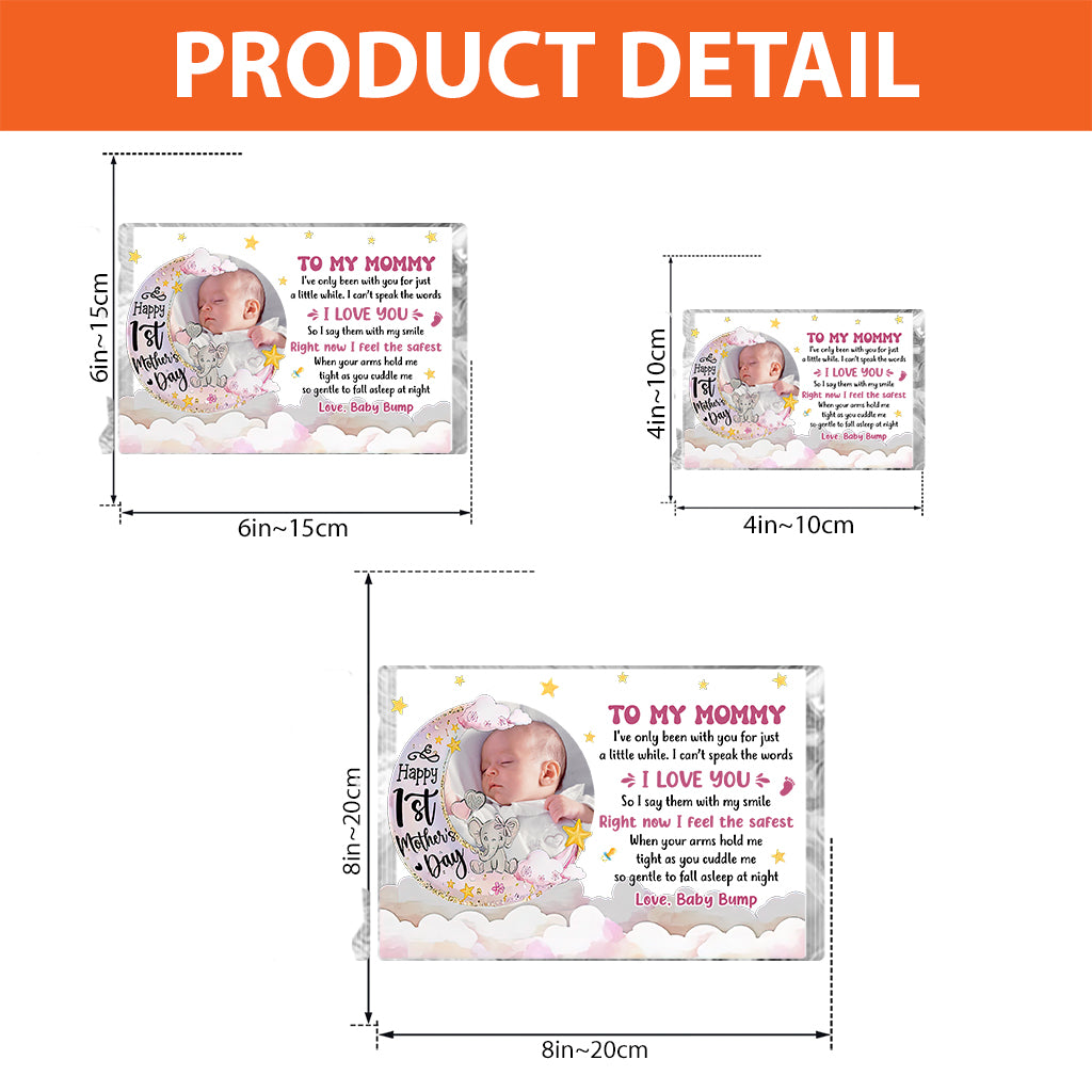 Happy 1st Mother's Day - Personalized Mother Custom Shaped Acrylic Plaque