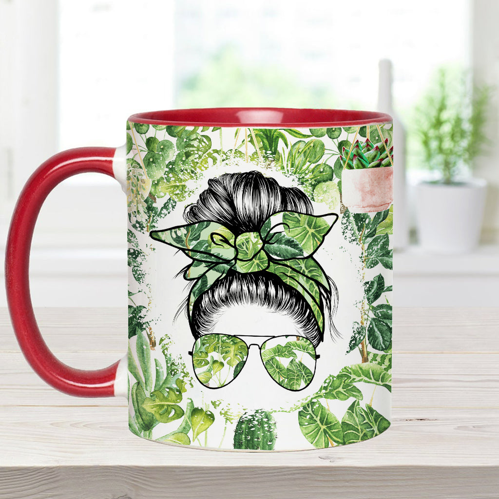 I'm A Plantaholic With Any Name - Personalized Gardening Accent Mug