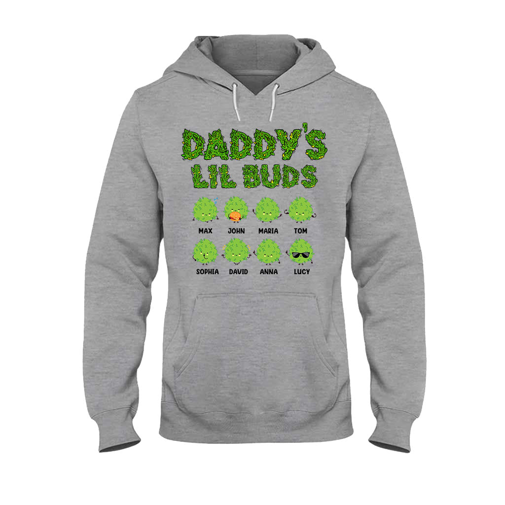 Daddy's Lil Buds - Personalized Weed T-shirt And Hoodie