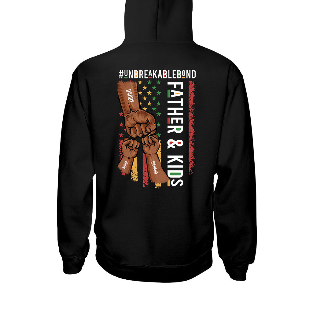 Father & Son Unbreakablebond - Personalized African American T-shirt and Hoodie