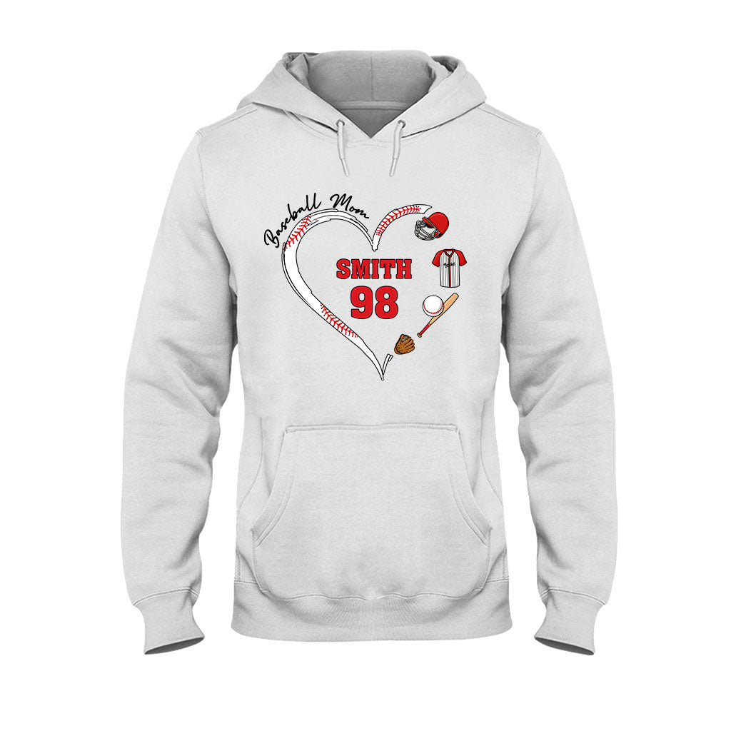 Baseball Mom - Personalized Baseball T-shirt And Hoodie