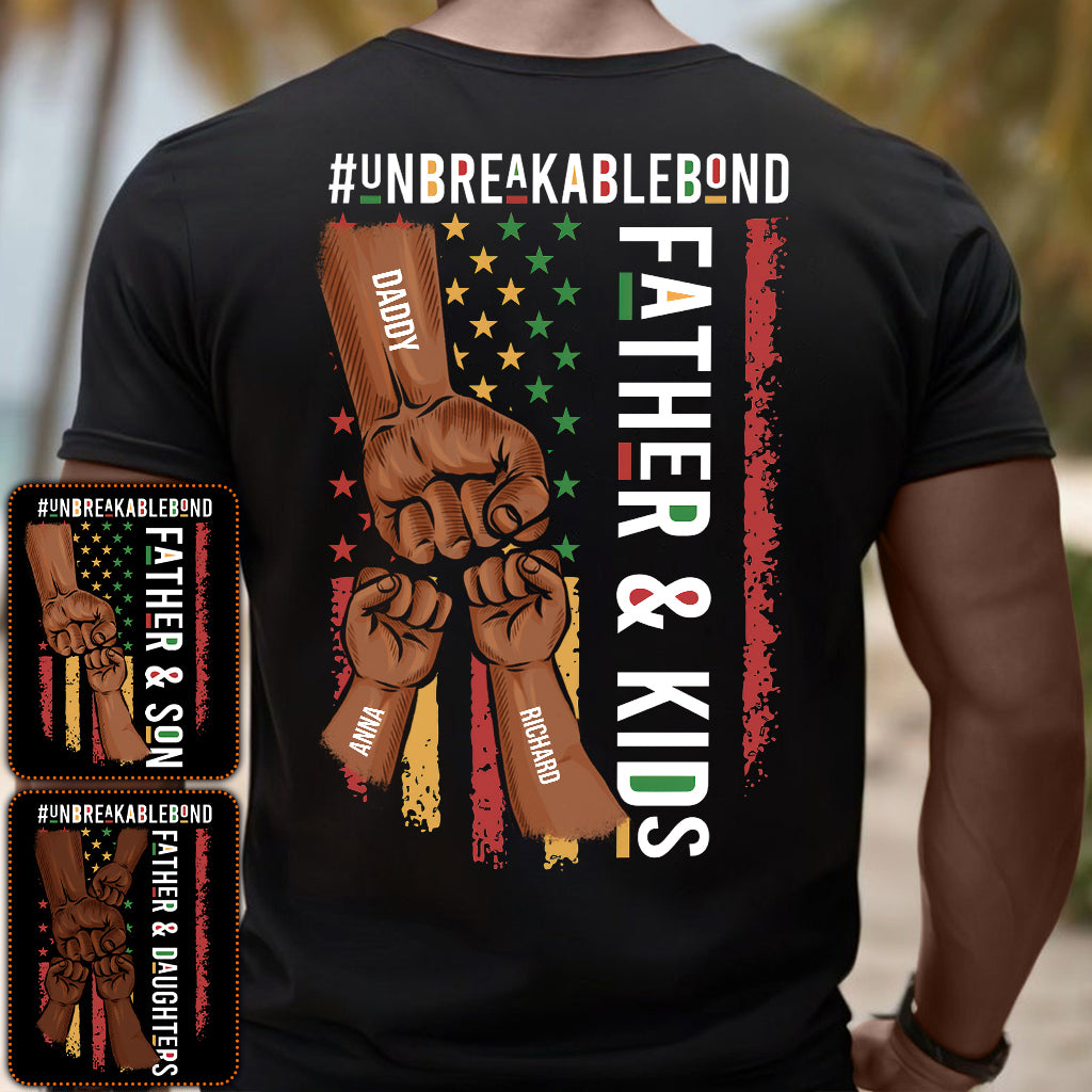 Father & Son Unbreakablebond - Personalized African American T-shirt and Hoodie