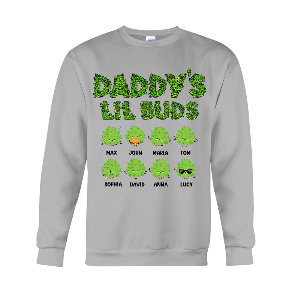 Daddy's Lil Buds - Personalized Weed T-shirt And Hoodie