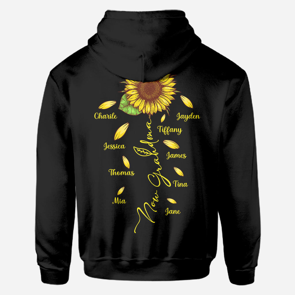 First Mother Now Grandma With Any Kid Name - Personalized Mother All Over Shirt