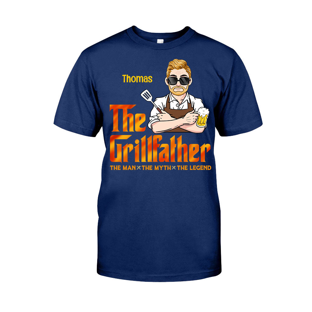 The Grillfather - Personalized Grilling T-shirt And Hoodie